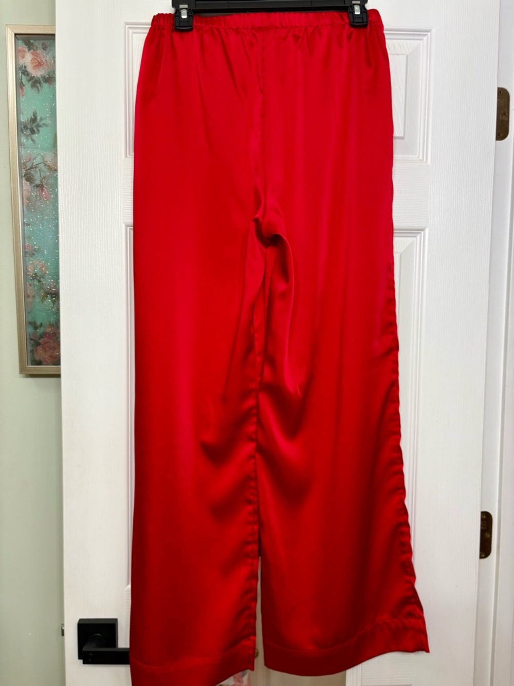 a new day Red Satin Pants - Picture 3 of 4